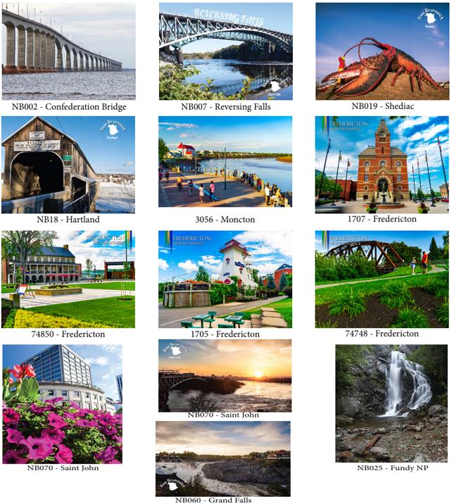 New Brunswick souvenir postcards