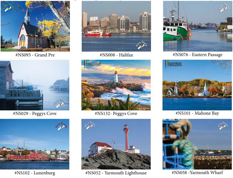 Nova Scotia souvenir postcards