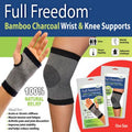 Full Freedom Bamboo Charcoal Wrist & Knee Supports