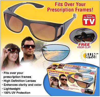 ClearVision HD Wraparound Sunglasses