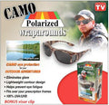 Camo Polarized Wraparound Sunglasses