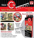 Stick N Clip Spice Organizer
