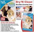 Dry'N Clean Microfiber Pet Grooming Towel