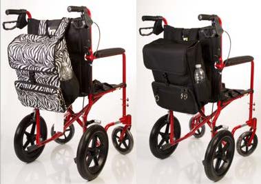Wheelchair Backpack on transport chair