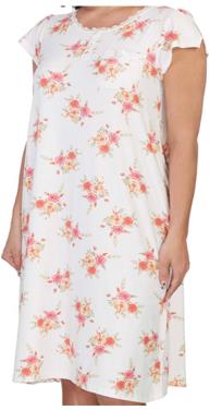 Poly Suede Nightgown - Green Floral