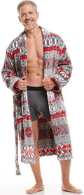 Men's Shawl Collar Robe - XOXO Fair Isle