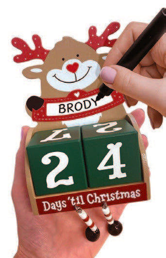Personalised Christmas Advent Blocks Prepack Rack
