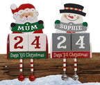 Personalised Christmas Advent Blocks Prepack Rack