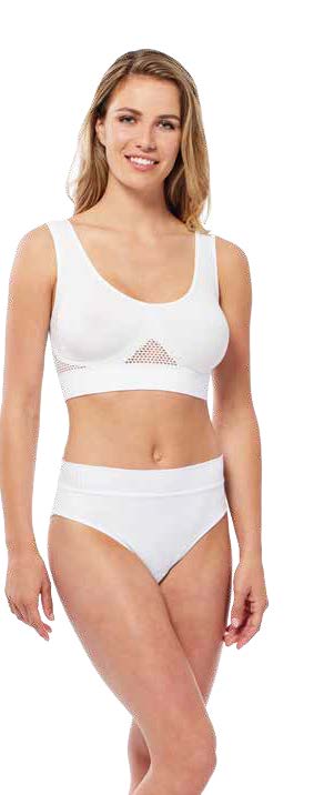Padded Lace Strap Slip-On Bra