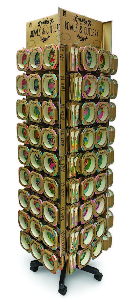Panda Crew Bowls and Cutlery Prepack Rack