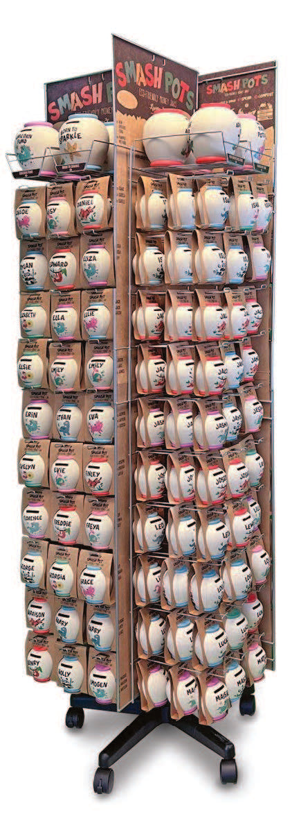 Smash Pots Eco Money Jars Prepack Rack
