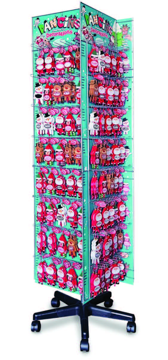 Dancing Christmas Tree Decorations Prepack Rack